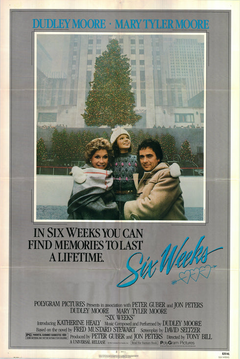 six weeks 1982 one sheet poster folded